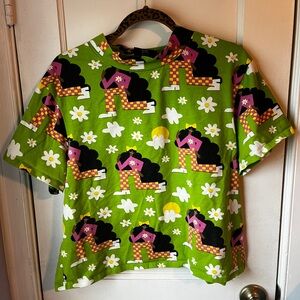 Nooworks Green Checkered Lady Tee